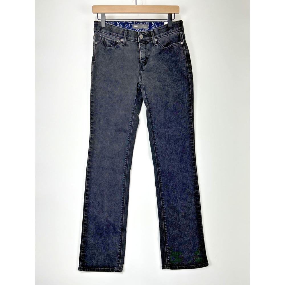 Levi's Womens 525 Straight Jeans Perfect Waist Size 29x32/30 Black‎ Wash